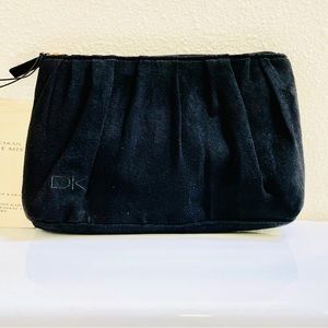 Donna Karan Soft Suede Cosmetic Bag